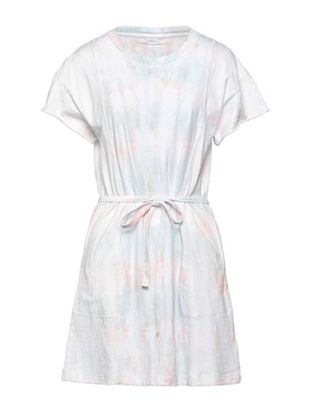 John Elliott Pastel Tie Dye T Shirt Dress Tie Waist Pink White Size S - Picture 2 of 16